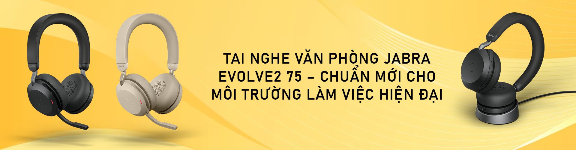 Tai nghe văn phòng Jabra Evolve2 75 – Chuẩn mới cho môi trường làm việc hiện đại